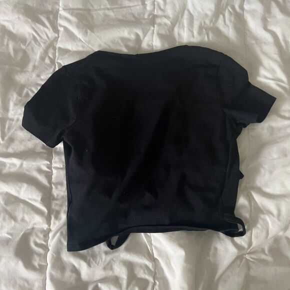 Brandy Melville / John Galt Rae Top Black One Side - Picture 9 of 10